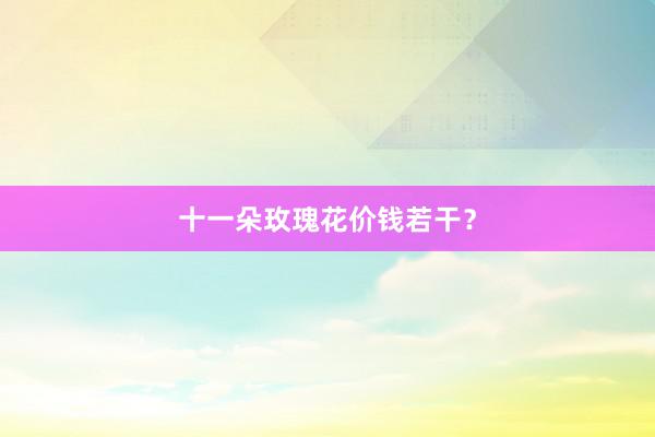 十一朵玫瑰花价钱若干？